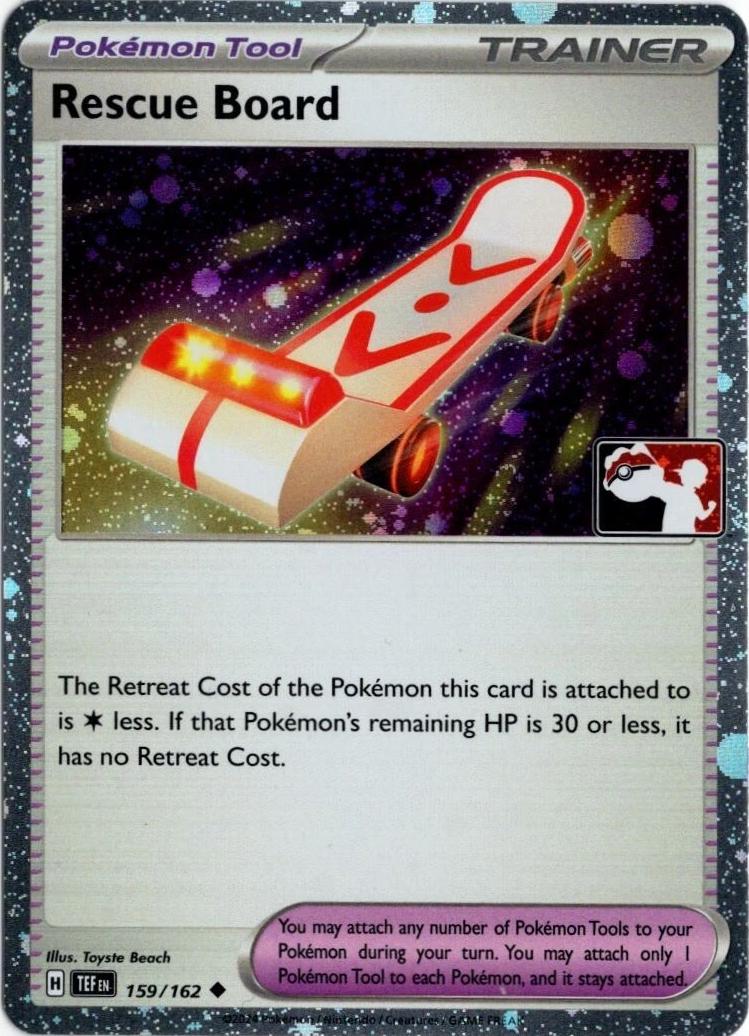 Temporal Forces Rescue Board [Prize-Pack-Cosmos-Holo] Pokémon card